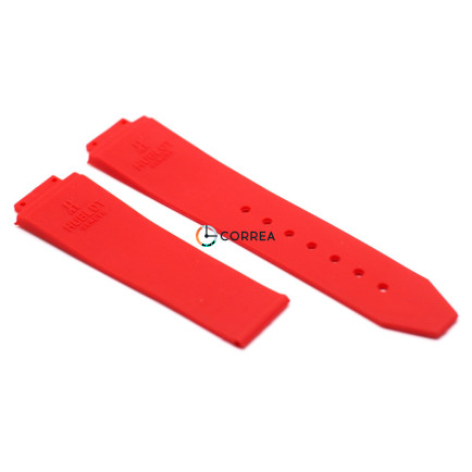 Каучуковый ремешок для женских часов Hublot Tutti Frutti красный RKH-020 - 8